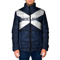 Custom Scotland Tartan Football Padded Jacket Flag Style - Wonder Print Shop