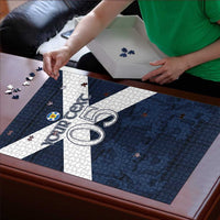 Custom Scotland Tartan Football Puzzle Flag Style - Wonder Print Shop
