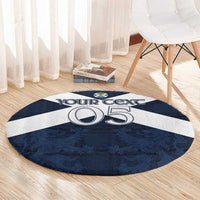 Custom Scotland Tartan Football Round Carpet Flag Style - Wonder Print Shop