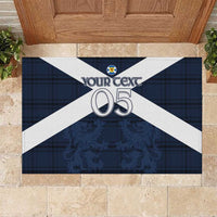 Custom Scotland Tartan Football Rubber Doormat Flag Style - Wonder Print Shop