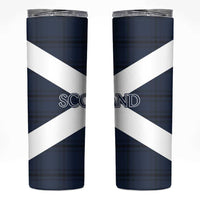 Scotland Tartan Football Skinny Tumbler Flag Style - Wonder Print Shop