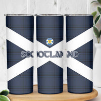 Scotland Tartan Football Skinny Tumbler Flag Style - Wonder Print Shop