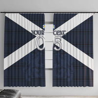 Custom Scotland Tartan Football Window Curtain Flag Style - Wonder Print Shop