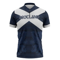 Custom Scotland Tartan Football Zipper Polo Shirt Flag Style - Wonder Print Shop