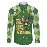 Happy St Patrick's Day Family Matching Puletasi and Hawaiian Shirt Leprechaun With Beer