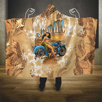 Aloha Hawaii Biker Hooded Blanket Ride To Paradise