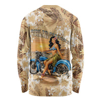 Aloha Hawaii Biker Long Sleeve Shirt Ride To Paradise