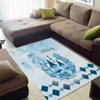 Kentucky Horse Racing Area Rug 151st Anniversary Blue Version LT05