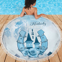 Kentucky Horse Racing Beach Blanket 151st Anniversary Blue Version LT05