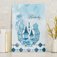 Kentucky Horse Racing Canvas Wall Art 151st Anniversary Blue Version LT05