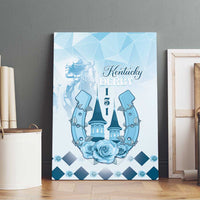 Kentucky Horse Racing Canvas Wall Art 151st Anniversary Blue Version LT05