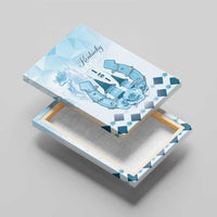 Kentucky Horse Racing Canvas Wall Art 151st Anniversary Blue Version LT05