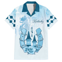 Kentucky Horse Racing Family Matching Tank Maxi Dress and Hawaiian Shirt 151st Anniversary Blue Version LT05