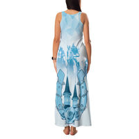 Kentucky Horse Racing Family Matching Tank Maxi Dress and Hawaiian Shirt 151st Anniversary Blue Version LT05
