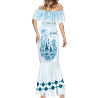 Kentucky Horse Racing Mermaid Dress 151st Anniversary Blue Version LT05