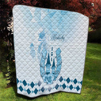 Kentucky Horse Racing Quilt 151st Anniversary Blue Version LT05