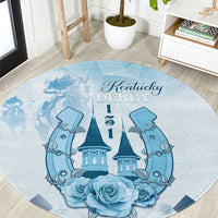Kentucky Horse Racing Round Carpet 151st Anniversary Blue Version LT05