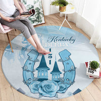Kentucky Horse Racing Round Carpet 151st Anniversary Blue Version LT05
