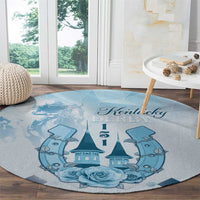 Kentucky Horse Racing Round Carpet 151st Anniversary Blue Version LT05