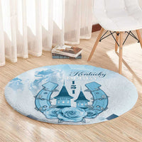 Kentucky Horse Racing Round Carpet 151st Anniversary Blue Version LT05