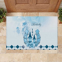 Kentucky Horse Racing Rubber Doormat 151st Anniversary Blue Version LT05