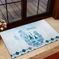 Kentucky Horse Racing Rubber Doormat 151st Anniversary Blue Version LT05