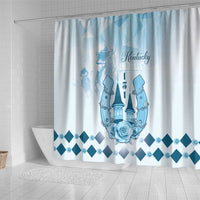 Kentucky Horse Racing Shower Curtain 151st Anniversary Blue Version LT05