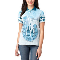 Kentucky Horse Racing Women Polo Shirt 151st Anniversary Blue Version LT05