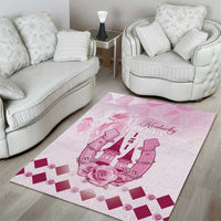 Kentucky Horse Racing Area Rug 151st Anniversary Pink Version LT05