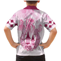 Kentucky Horse Racing Family Matching Mermaid Dress and Hawaiian Shirt 151st Anniversary Pink Version LT05