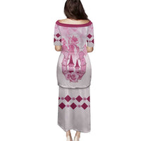 Kentucky Horse Racing Family Matching Puletasi and Hawaiian Shirt 151st Anniversary Pink Version LT05