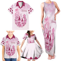 Kentucky Horse Racing Family Matching Tank Maxi Dress and Hawaiian Shirt 151st Anniversary Pink Version LT05