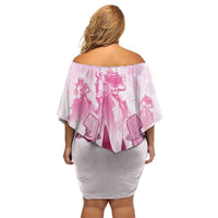 Kentucky Horse Racing Off Shoulder Short Dress 151st Anniversary Pink Version LT05