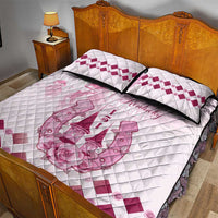 Kentucky Horse Racing Quilt Bed Set 151st Anniversary Pink Version LT05