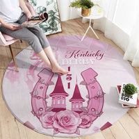 Kentucky Horse Racing Round Carpet 151st Anniversary Pink Version LT05