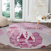 Kentucky Horse Racing Round Carpet 151st Anniversary Pink Version LT05
