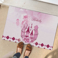 Kentucky Horse Racing Rubber Doormat 151st Anniversary Pink Version LT05
