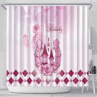 Kentucky Horse Racing Shower Curtain 151st Anniversary Pink Version LT05