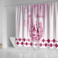 Kentucky Horse Racing Shower Curtain 151st Anniversary Pink Version LT05