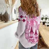 Kentucky Horse Racing Women Casual Shirt 151st Anniversary Pink Version LT05
