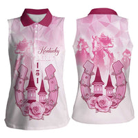 Kentucky Horse Racing Women Sleeveless Polo Shirt 151st Anniversary Pink Version LT05