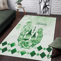 Kentucky Horse Racing Area Rug 151st Anniversary Green Version LT05