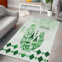 Kentucky Horse Racing Area Rug 151st Anniversary Green Version LT05