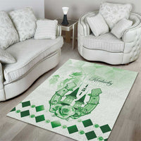 Kentucky Horse Racing Area Rug 151st Anniversary Green Version LT05