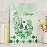 Kentucky Horse Racing Canvas Wall Art 151st Anniversary Green Version LT05