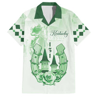Kentucky Horse Racing Family Matching Short Sleeve Bodycon Dress and Hawaiian Shirt 151st Anniversary Green Version LT05