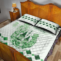 Kentucky Horse Racing Quilt Bed Set 151st Anniversary Green Version LT05