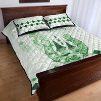 Kentucky Horse Racing Quilt Bed Set 151st Anniversary Green Version LT05