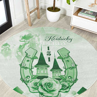 Kentucky Horse Racing Round Carpet 151st Anniversary Green Version LT05