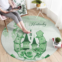 Kentucky Horse Racing Round Carpet 151st Anniversary Green Version LT05